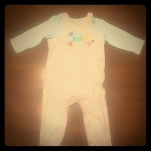 Colorful hedgehog overalls